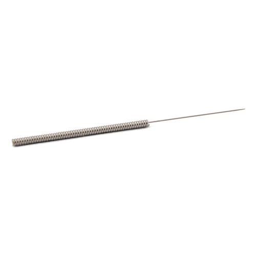 Akupunkturnadeln mit Stahlwendelgriff, unbeschichtet - MOXOM Steel: 100 Nadeln je 0,20x15 mm (ohne Führung), 1022120, Unbeschichtete Akupunkturnadeln