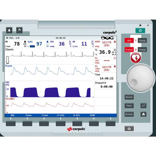 corpuls3 Patientenmonitor-Bildschirmsimulation für REALITi 360, 8000967, AED-Trainer(Automatisierte Externe Defibrillation)