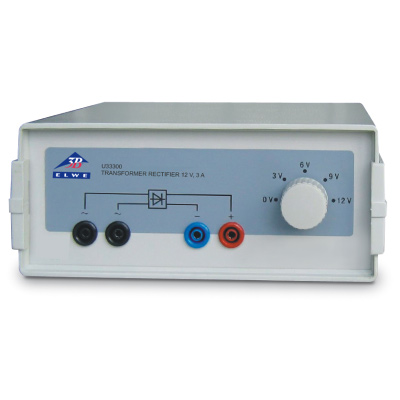 Transformator mit Gleichrichter 3/ 6/ 9/12 V, 3 A (230 V, 50/60 Hz), 1003316 [U33300-230], Netzgeräte bis 25 V AC und 60 V DC