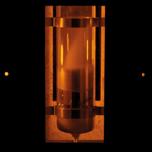 Natrium-Fluoreszenz-Röhre auf Ofenwand, 1000913 [U8482260], Grundlagen der Atomphysik