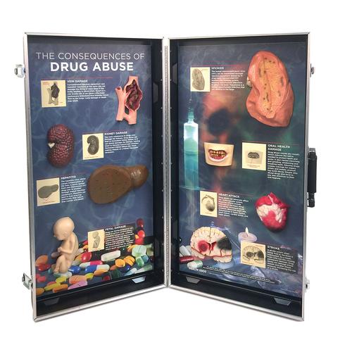„Die Folgen des Drogenmissbrauchs“, 3D Schautafel, 1005583 [W43054], Drogen und Alkohol Aufklärung