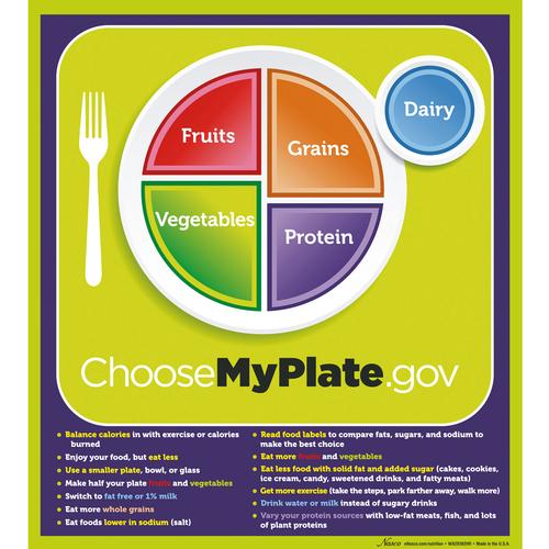 MyPlate Poster, 1018319 [W44791P], Fettleibigkeit und Essstörungen
