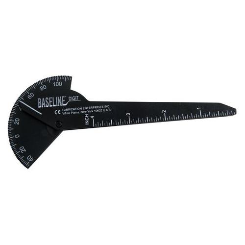 Kunststoff-Goniometer 180° schwarz BASELINE® für Finger und kleine Gelenke, 1009083 [W54297], Winkelmesser, Goniometer und Inklinometer