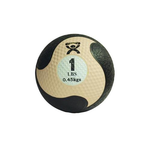 Medizinball aus Gummi CanDo® - 0,45 kg - beige | Alternative zu Kurzhanteln, 1015456 [W67551], Hanteln - Gewichte